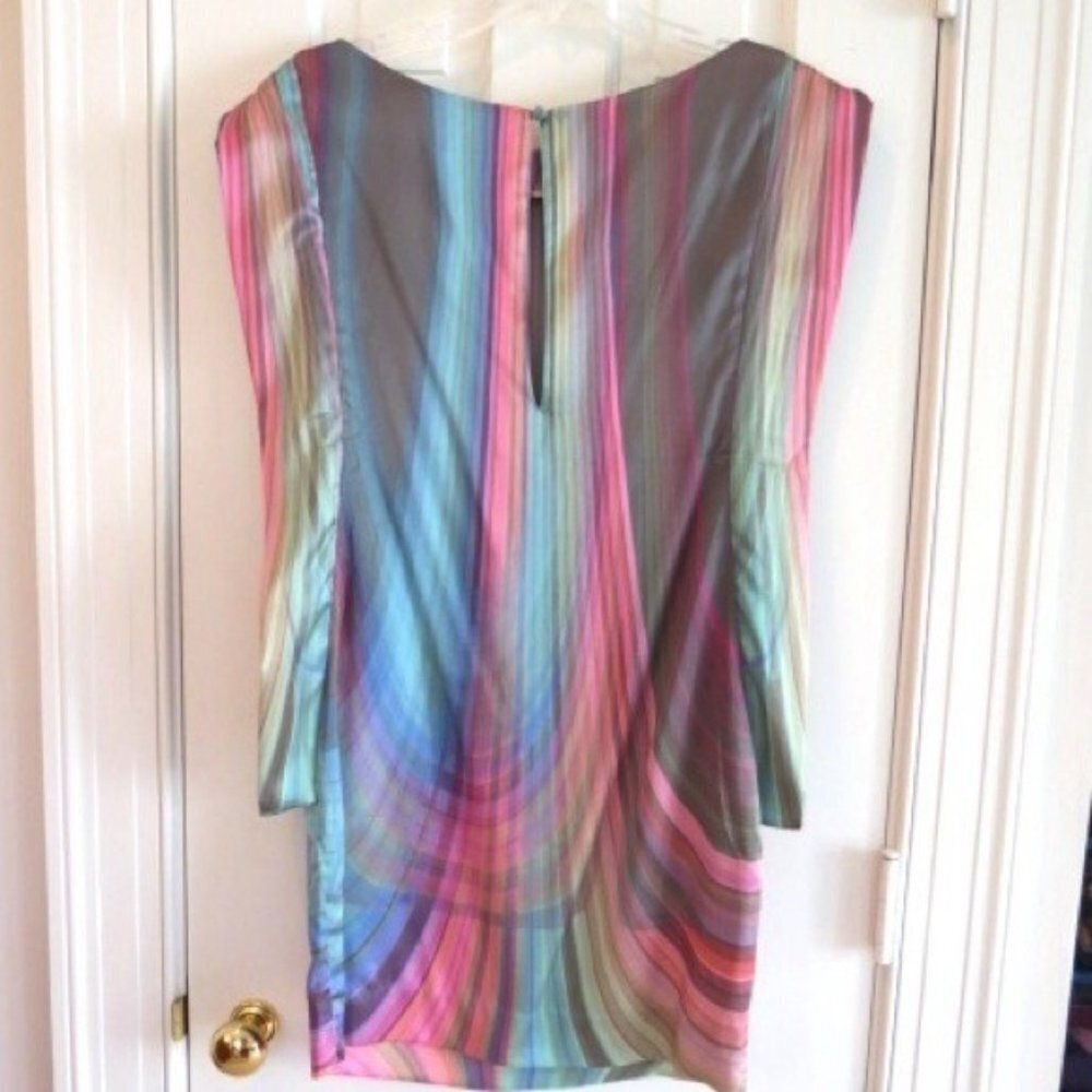 Elizabeth & James Colorful Silk Mini Dress COPY - Picture 3 of 3